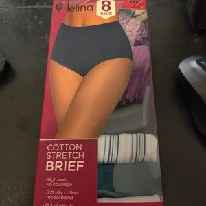 OPEN BOX Felina Women's High Waist Cotton Stretch Briefs 7 Pack Size M $40 9C209